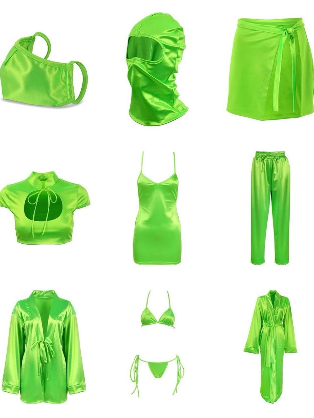 Laina Rauma Club Bed Neon Collection Anaconda Satin Lounge Set